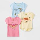 Dc Comics Toddler Girls' 3pk Wonder Women T-shirts - 2t, Girl's,