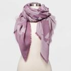 Women's Jacquard Wrap Scarf - Universal Thread Purple