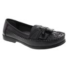 Men's Deer Stags Wide Width Herman Loafers - Black 11w,