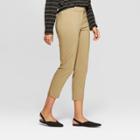 Women's Mid-rise Straight Leg Ankle Length Trouser - Prologue Olive (green)