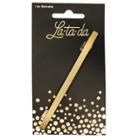 La-ta-da Brushed Gold Bar Barrette, Girl's