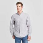 Men's Striped Standard Fit Long Sleeve Double Weave Button-down Shirt - Goodfellow & Co Violet S, Men's, Size: