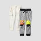 Toddler Boys' 2pk Monster/pocket Knee Pull-on-pants - Cat & Jack Gray