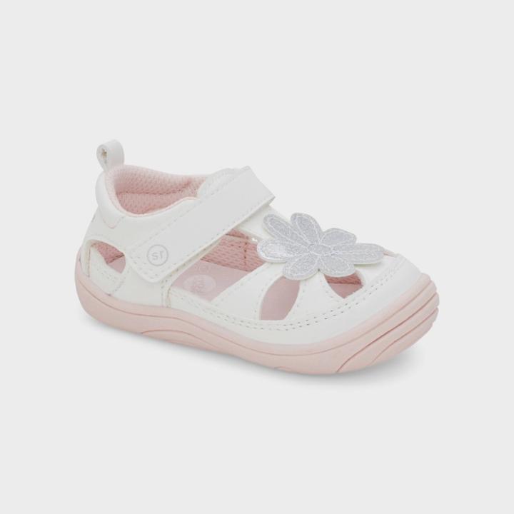 Baby Girls' Surprize By Stride Rite Flower Sandals - White