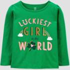 Baby Girls' St. Patrick's Day 'luckiest Girl' T-shirt - Just One You Made By Carter's Green