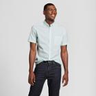 Men's Striped Standard Fit Short Sleeve Button-down Shirt - Goodfellow & Co