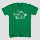 Mad Engine Men's I'm Feeling Lucky Short Sleeve Graphic T-shirt - Green