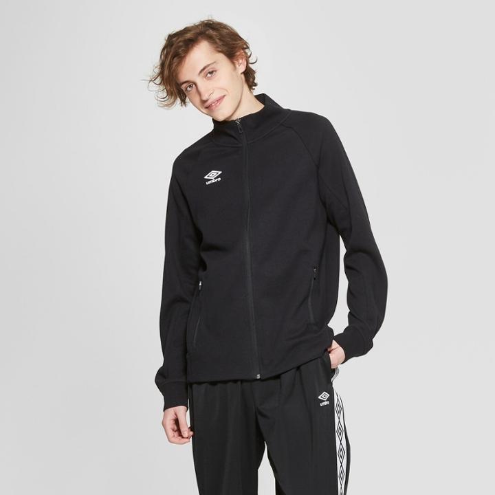 Umbro Men's Fleece Bomber Jacket - Black