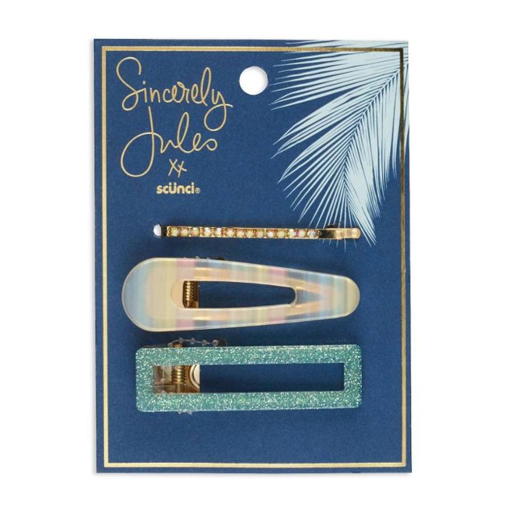 Sincerely Jules By Scunci Acryllic Salon Clip And Bobbie Pin