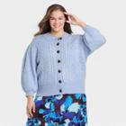 Women's Plus Size Cardigan - Who What Wear Heathered Blue