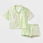 Girls' Coat Pajama Set - Art Class Green