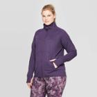Women's Plus Size Full Zip Track Jacket - C9 Champion Dark Purple