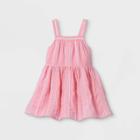 Toddler Girls' Eyelet Tank Dress - Cat & Jack Pink