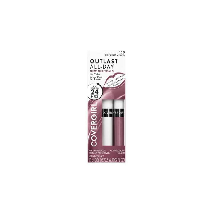 Covergirl Outlast All Day Lip Color With Top Coat Lipgloss - Silvered Grape