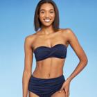 Women's Molded Bandeau Bikini Top - Kona Sol Oxford Blue