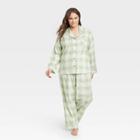 No Brand Women's Spring Plaid Matching Family Pajama