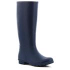Washington Shoe Company Women's Classic Tall Matte Rain Boots - Navy (blue)