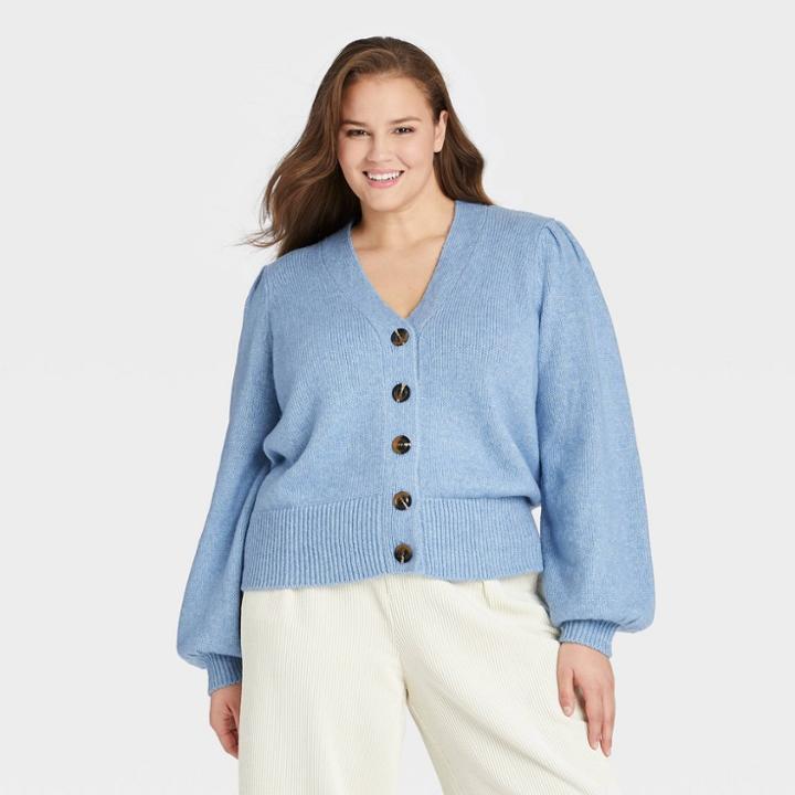 Women's Plus Size Shruken Cardigan - Who What Wear
