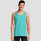 Hanes Men's 1901 Garment Dyed Tank Top - Mint (green)