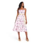 Women's Elise Smocked Tiered Dress - Loveshackfancy For Target Ivory/pink