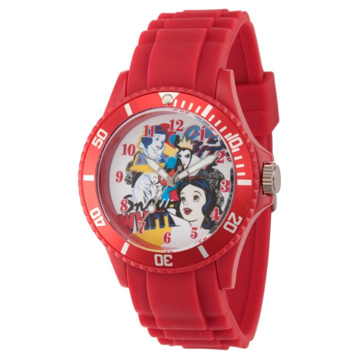 Women's Disney Princess Snow White And Queen Red Plastic Watch - Red,