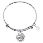 Target Women's Mother Daughter Expandable Bangle In Stainless Steel,