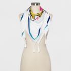 Women's Large Square With Tropical Print- A New Day White