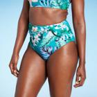 Kona Sol Women's Sash-tie High Waist High Coverage Bikini Bottom - Kona