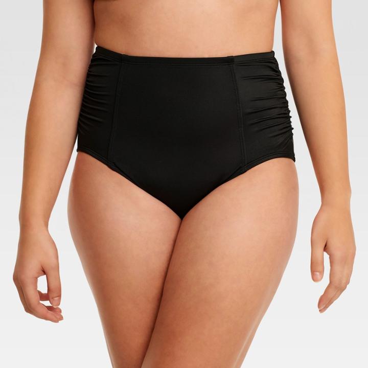 Beach Betty By Miracle Brands Women's Slimming Control High Waist Bikini Swim Bottom - Black