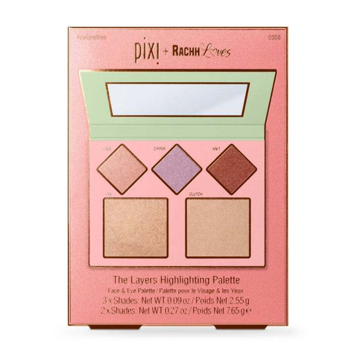 Spritz Pixi + Rachh Loves - Layers Highlighter Palette - 0.58oz,