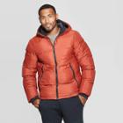 Men's Puffer Jacket - C9 Champion Warm Cinnamon Brown S, Size: Small, Warm Red Brown