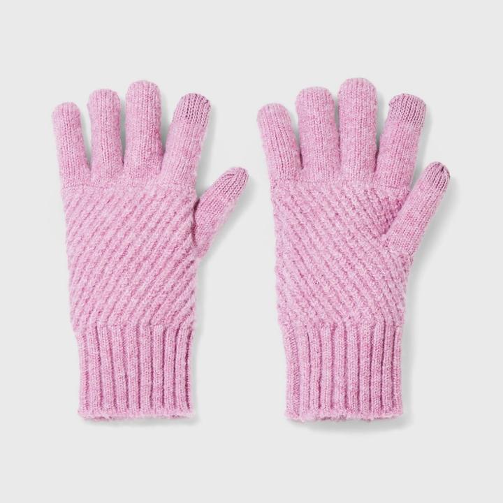 Women's Knit Gloves - Universal Thread Pink