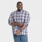 Men's Reversible Long Sleeve Button-down Shirt - Goodfellow & Co Blue