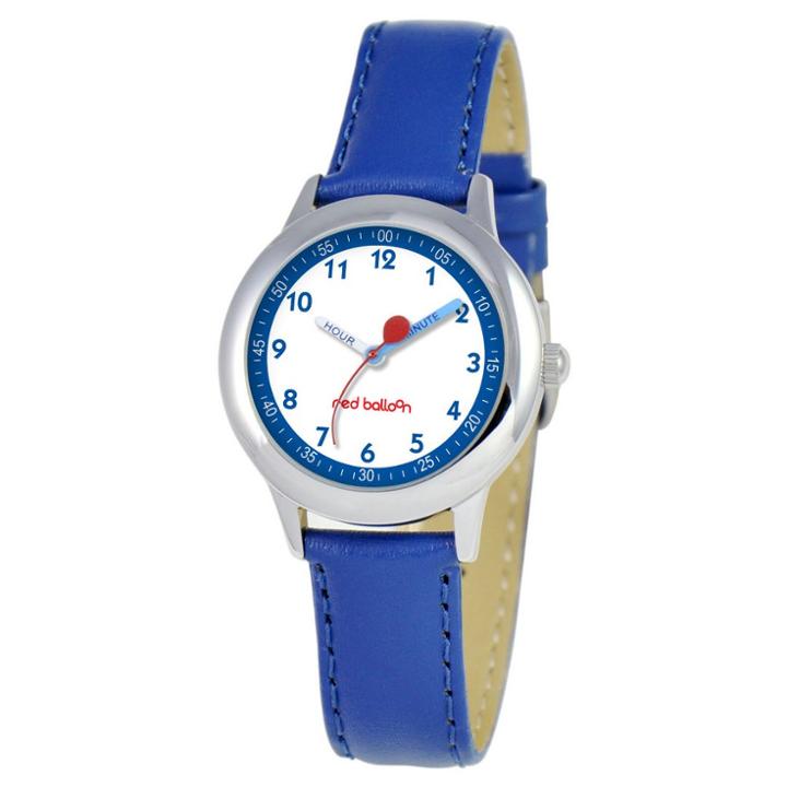 Disney Boys' Red Balloon Stainless Steel Time Teacher Watch - Blue, Boy's