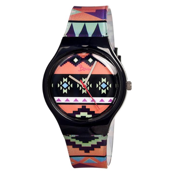 Women's Boum Miam Watch With Custom Patterned Dial, Size: Multicolor,
