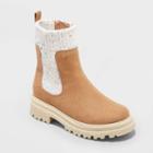 Girls' Laney Zipper Chelsea Boots - Art Class Cognac
