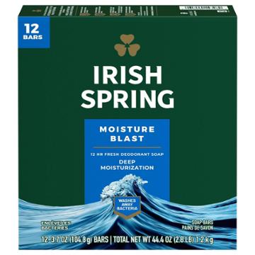 Irish Spring Bar Soap Moisture Blast - 12pk