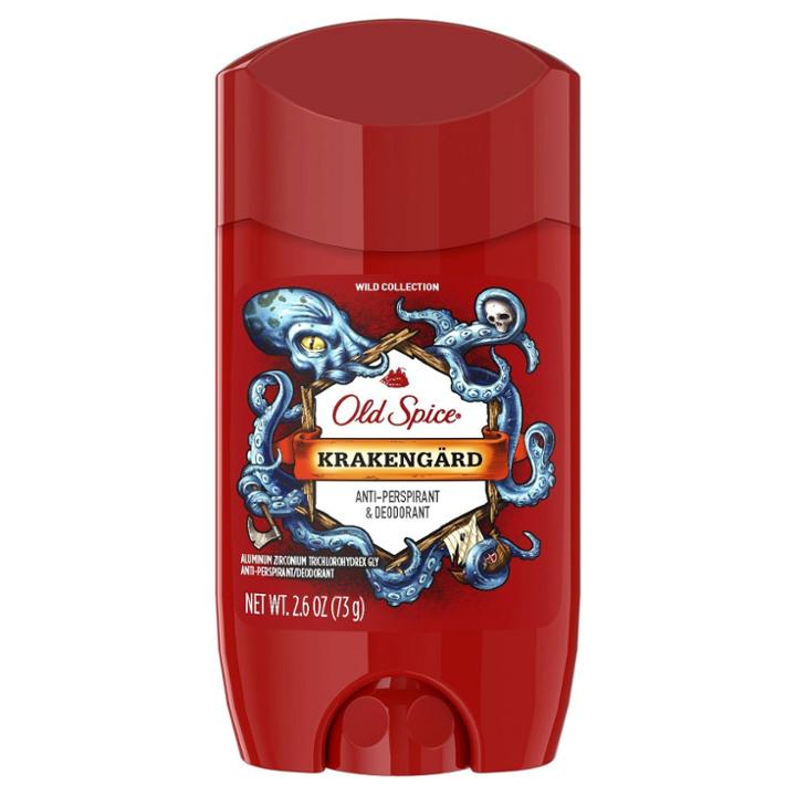 Old Spice Wild Krakengard Scent Invisible Solid Antiperspirant And Deodorant For Men
