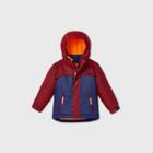 Toddler Boys' Colorblock 3-in-1 Jacket - Cat & Jack Maroon/navy
