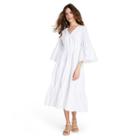 Women's Ric Rac Flare Sleeve Dress - Lisa Marie Fernandez For Target White Xxs