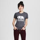 Modern Lux Women's California Bear Graphic T-shirt Gray Xl - Modern