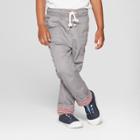 Toddler Boys' Tapered Fit Lined Pull-on Pants - Cat & Jack Gray