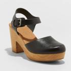 Women's Marcia Heeled Clog Pumps - Universal Thread Black