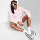 Men's Fleece Crewneck Sweatshirt - Original Use Pink