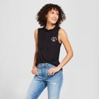 Women's Feeling Campy Hooded Graphic Tank Top - Modern Lux (juniors') Black
