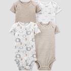 Baby 4pk Elephant Bodysuit - Just One You Made By Carter's Gray
