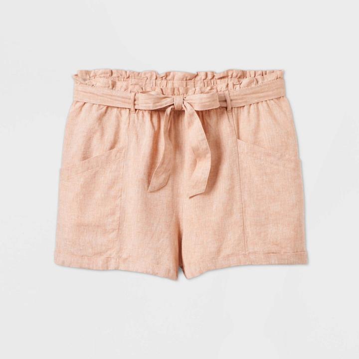 Women's Plus Size Utility Fashion Shorts - Universal Thread Tan