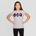 Dc Comics Petitegirls' Dc Comi Batgirl Bat Vice Short Sleeve T-shirt - Gray