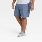 Men's Big &tall 9 Lined Run Shorts - All In Motion Blue Gray