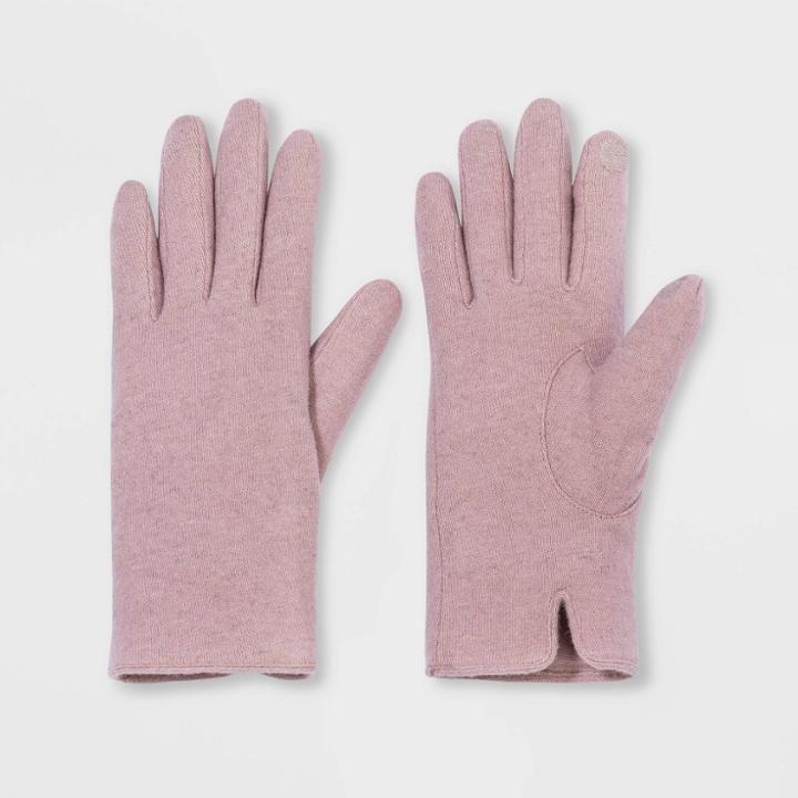 Women's Wool Gloves - A New Day Pink